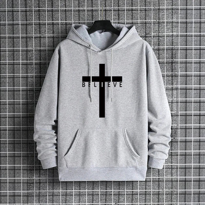 Classic i Believe Cross Hoodie – Unisex Fit